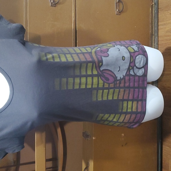 IMAGINARY PEOPLE HELLO KITTY cap sleeve tshirt.. #5108 - Picture 4 of 7